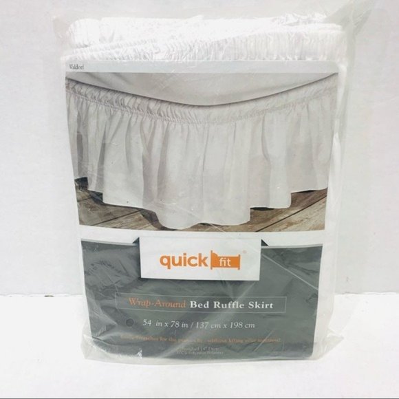 WALDORF White Ruffled Bed Skirt Bedskirt TWIN FULL NEW NIP - Picture 2 of 7